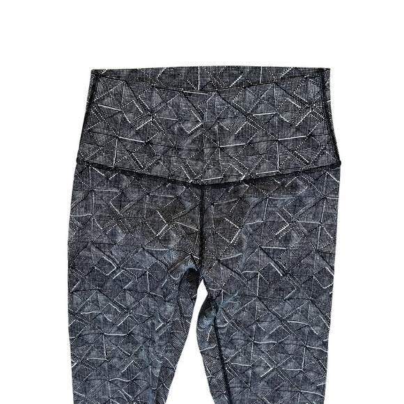 LULULEMON Wunder Under Hi-Rise 7/8 Tight in Formation Alpine White Black Size 6 - Picture 6 of 9